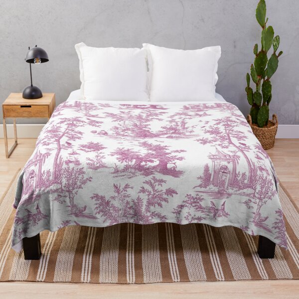 Item preview, Pink Vintage Print - Pink Toile - Bohemian Print designed and sold by DreamersPlan.
