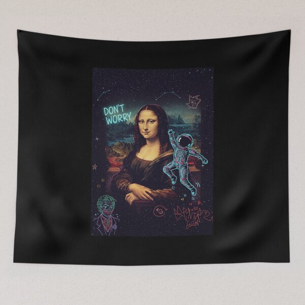Item preview, Modern Street Art Mural Inspired By The Mona Lisa, l Mona Lisa – Minimalist & Abstract Fusion of the Iconic Portrait designed and sold by Colorful-Garden.