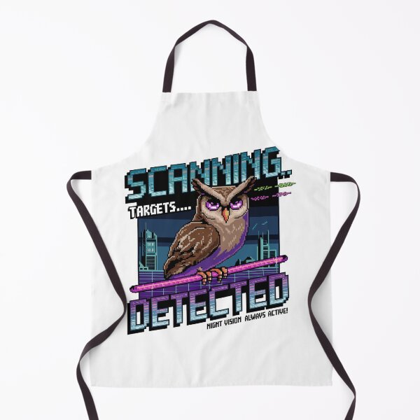 Item preview, Cyber Owl Surveillance Pixel Art – Scanning Targets Detected designed and sold by NaturePixel.