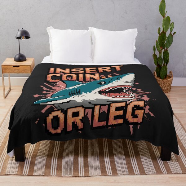 Item preview, Insert Coin or Leg – Retro Arcade Shark Attack Pixel Art designed and sold by NaturePixel.