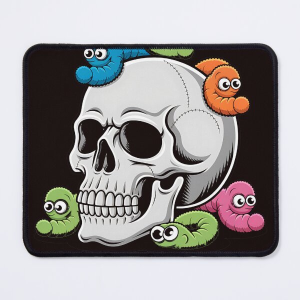 Item preview, Worms On A String On A Skull designed and sold by RUMI-ART-PLANET.