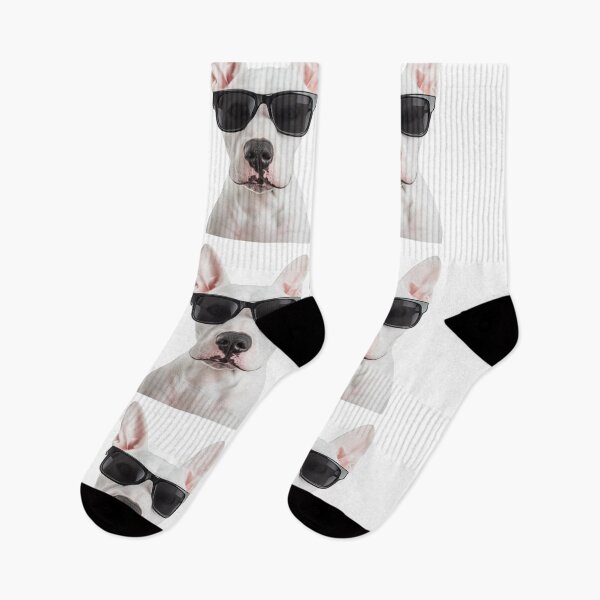 Item preview, Funny cool Bull Terrier Dog wearing sunglasses designed and sold by LazyOwlStore.