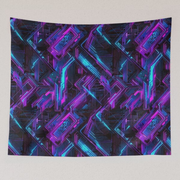 Item preview, Abstract Neon Futuristic Geometric Design designed and sold by CoolPixels.
