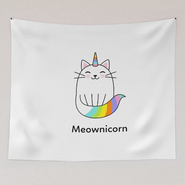 Item preview, Meowmnicorn, Goofy, weird and fun artwork by wonkydoodleink designed and sold by wonkydoodleink.