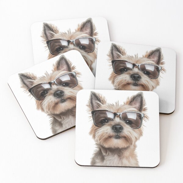 Item preview, Funny cool Cairn Terrier Dog wearing sunglasses designed and sold by LazyOwlStore.