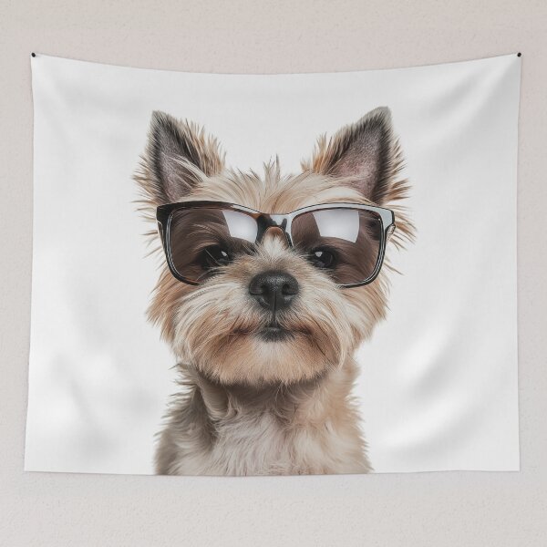 Item preview, Funny cool Cairn Terrier Dog wearing sunglasses designed and sold by LazyOwlStore.