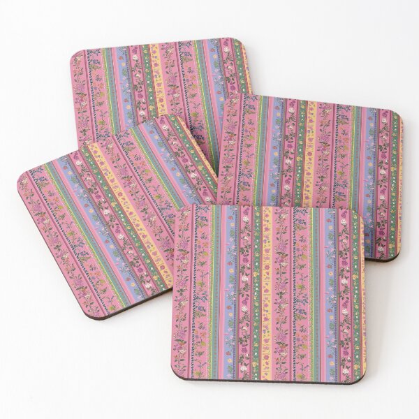 Item preview, Pink Bohemian Floral Stripes designed and sold by DreamersPlan.