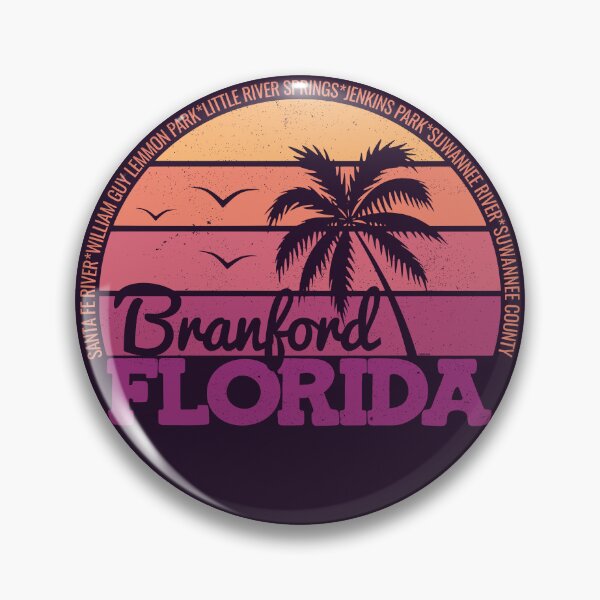 Item preview, Branford Florida Retro Sunset Local Pride Logo designed and sold by CRHPOD20.
