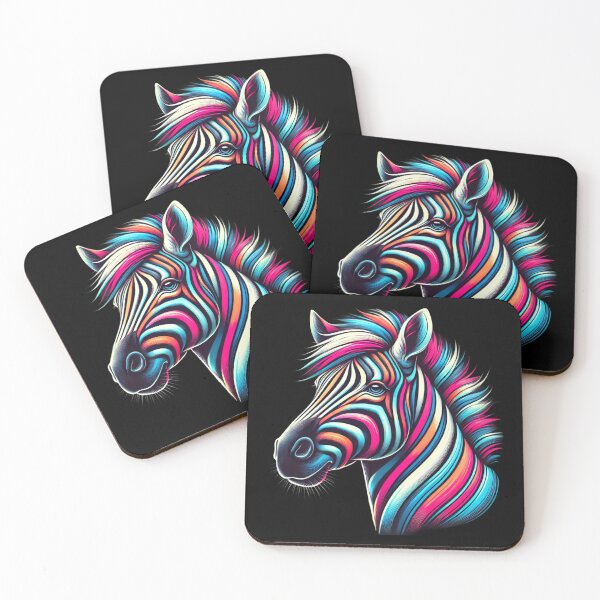 Item preview, Vibrant Stripes: Colorful Zebra Art Tee designed and sold by Select-Style.