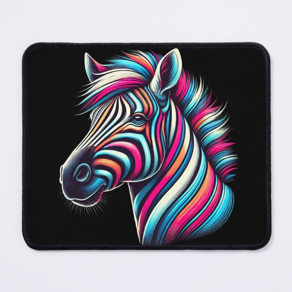 Item preview, Vibrant Stripes: Colorful Zebra Art Tee designed and sold by Select-Style.