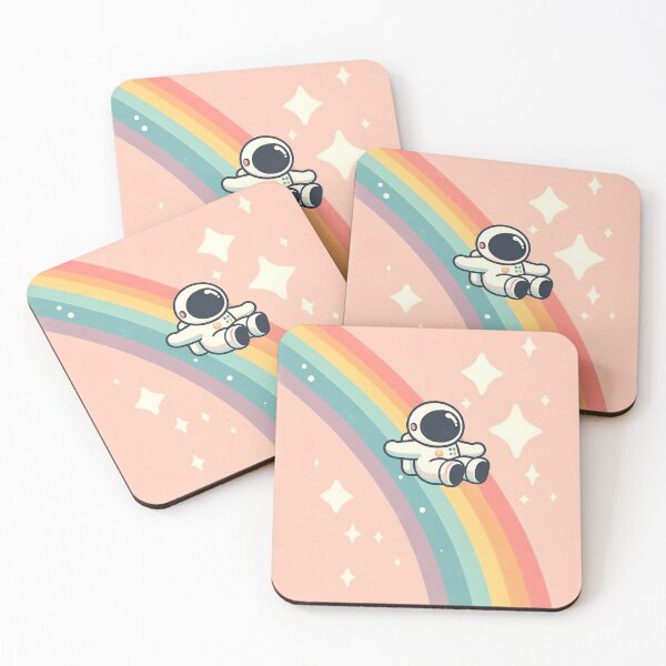 Item preview, Rainbow Slide: Kawaii Astronaut in Pastel Sky designed and sold by 123Rainbow.