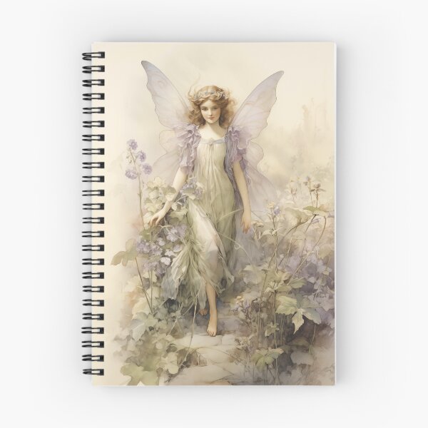 Item preview, Purple Vintage Fairy Print - Angel Poster - cottagecore  designed and sold by DreamersPlan.