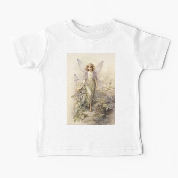 Item preview, Purple Vintage Fairy Print - Angel Poster - cottagecore  designed and sold by DreamersPlan.
