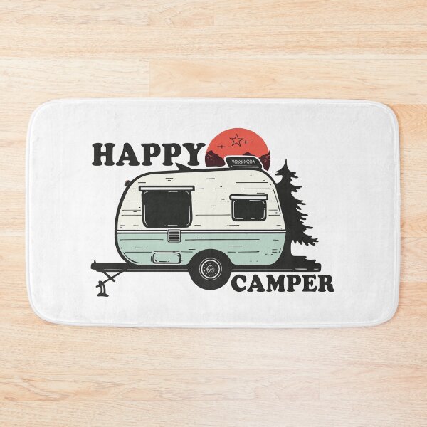 Item preview, Happy Camper - Retro - Camping Sticker - Camping Shirt  designed and sold by DreamersPlan.