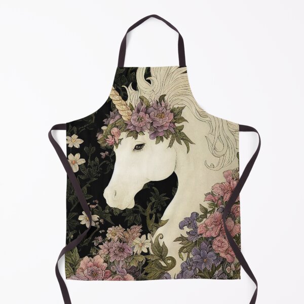 Item preview, Vintage Unicorn - Floral Unicorn Print - Art Poster designed and sold by DreamersPlan.