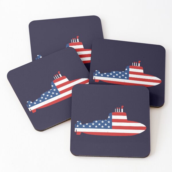 Item preview, Submarine American Flag designed and sold by teesaurus.