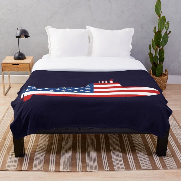 Item preview, Bandera americana submarina designed and sold by teesaurus.