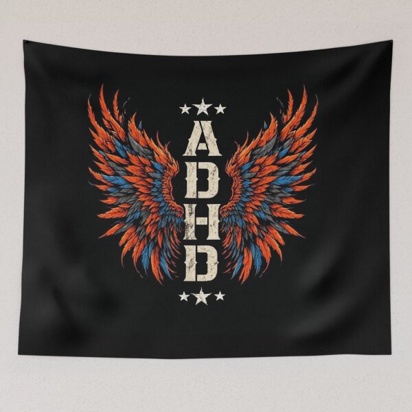 Item preview, ADHD Wings designed and sold by Smileyt-shirt.