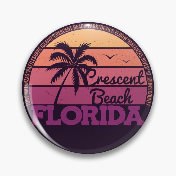 Item preview, Crescent Beach Florida Retro Sunset Local Pride Logo designed and sold by CRHPOD20.