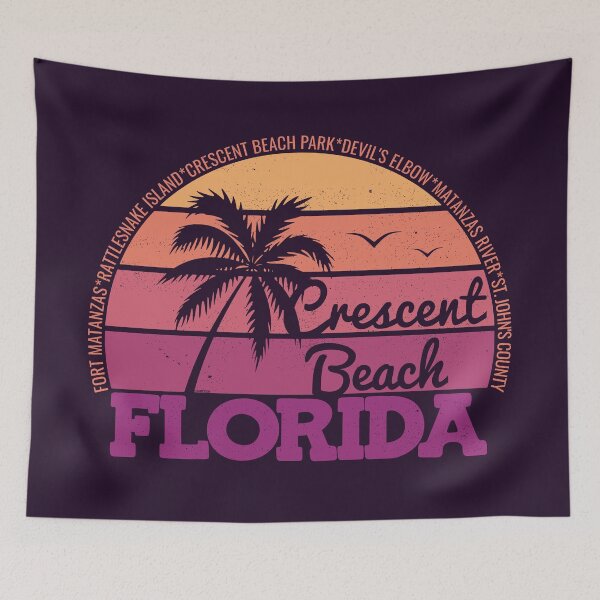 Item preview, Crescent Beach Florida Retro Sunset Local Pride Logo designed and sold by CRHPOD20.