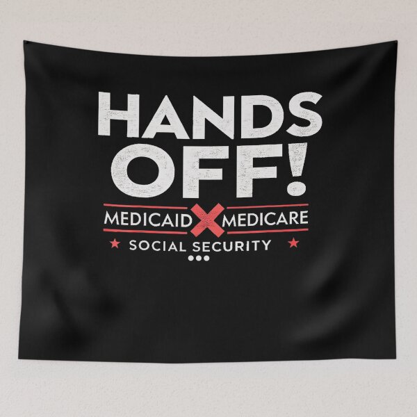 Item preview, Hands Off Protest Social Security And Medicare Medicaid designed and sold by lidanmasi.