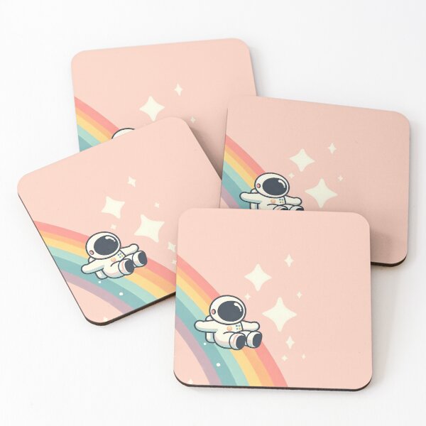 Item preview, Rainbow Slide: Kawaii Astronaut in Pastel Sky Corner designed and sold by 123Rainbow.