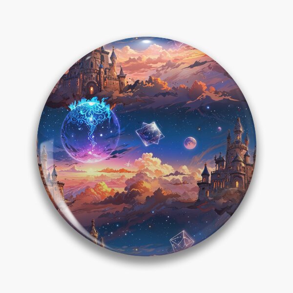 Item preview, Magical Castle in a Fantastical Sky With Stars designed and sold by CoolPixels.
