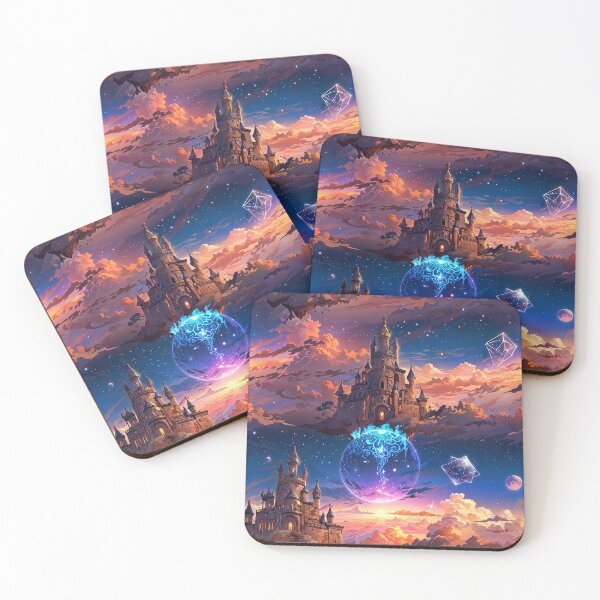 Item preview, Magical Castle in a Fantastical Sky With Stars designed and sold by CoolPixels.