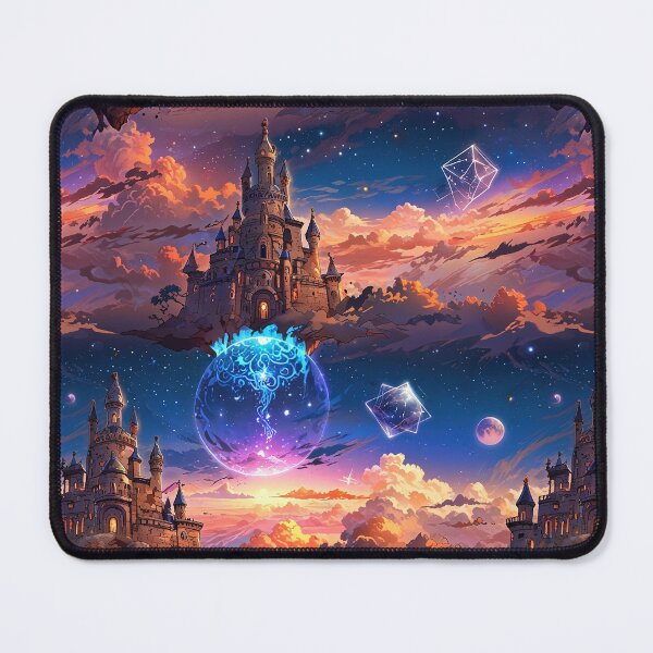 Item preview, Magical Castle in a Fantastical Sky With Stars designed and sold by CoolPixels.