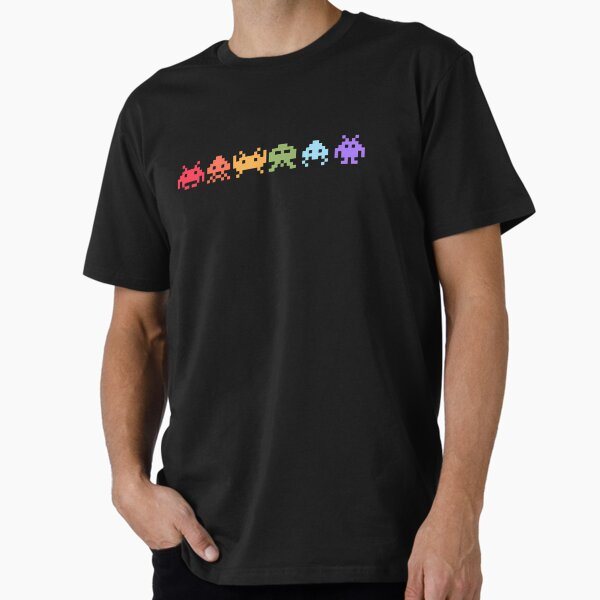 Item preview, Space Invaders Pixel Art Rainbow Aliens designed and sold by VSStore.