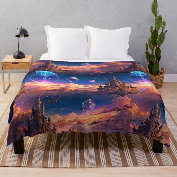 Item preview, Magical Castle in a Fantastical Sky With Stars designed and sold by CoolPixels.