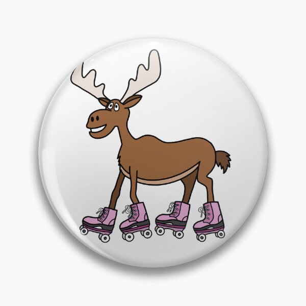 Item preview, Rollerskating Moose designed and sold by sketchdesigner.
