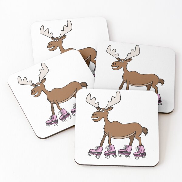 Item preview, Rollerskating Moose designed and sold by sketchdesigner.