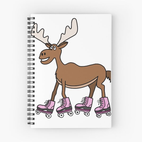 Item preview, Rollerskating Moose designed and sold by sketchdesigner.