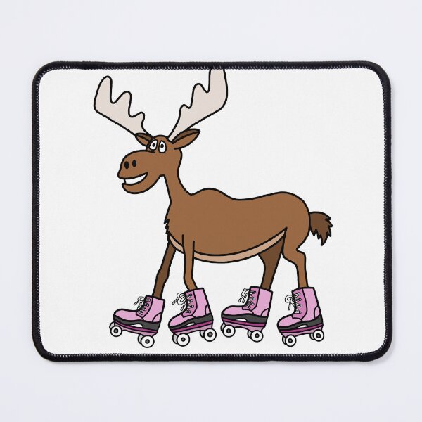 Item preview, Rollerskating Moose designed and sold by sketchdesigner.