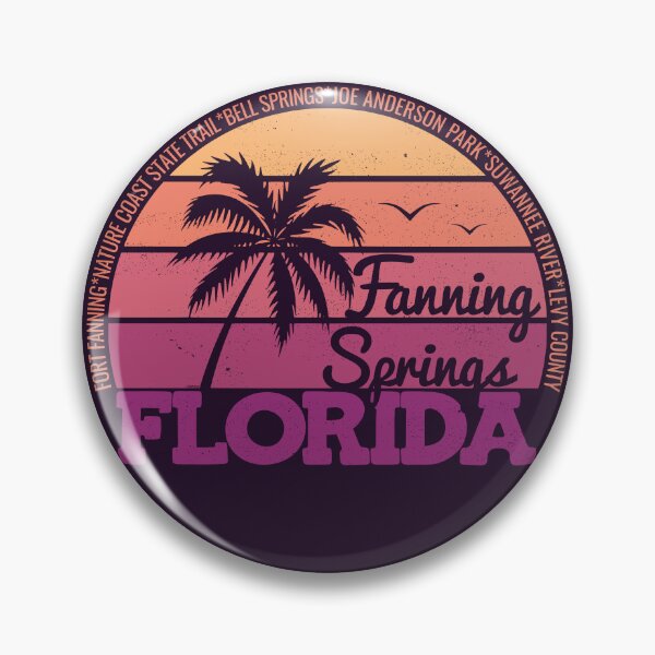 Item preview, Fanning Springs Florida Retro Sunset Local Pride Logo designed and sold by CRHPOD20.