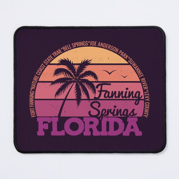 Item preview, Fanning Springs Florida Retro Sunset Local Pride Logo designed and sold by CRHPOD20.