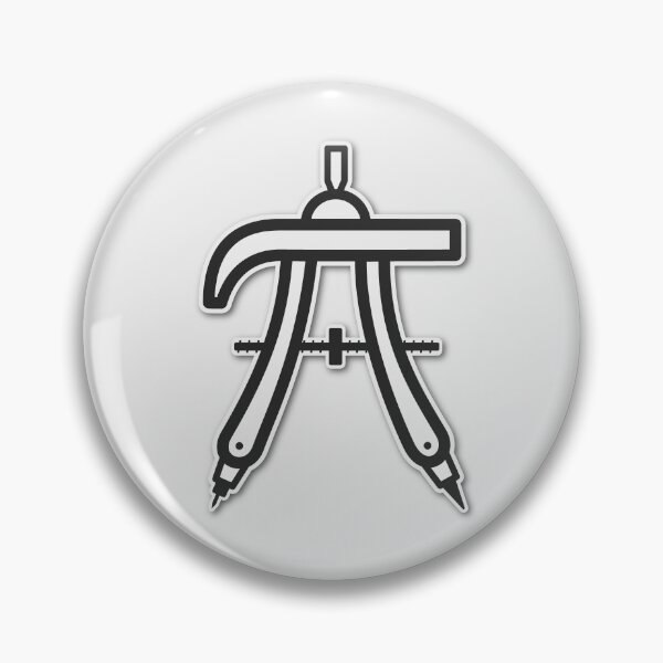 Item preview, Pi Compass – Mathematical Precision (Black & White) designed and sold by Pi Foundry.