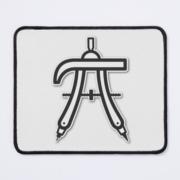 Item preview, Pi Compass – Mathematical Precision (Black & White) designed and sold by Pi Foundry.