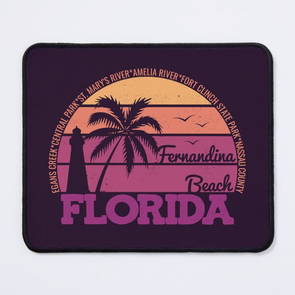 Item preview, Fernandina Beach Florida Retro Sunset Local Pride Logo designed and sold by CRHPOD20.