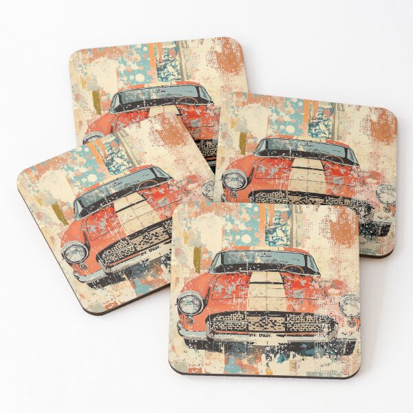 Item preview, 1770 Funky Vintage Car designed and sold by nikoart001.