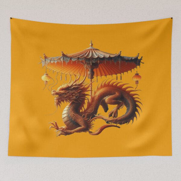 Item preview, Chinese Dragon with Umbrella  designed and sold by kharatsuchita.