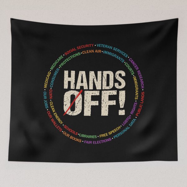 Item preview, Hands Off Protest Social Security And Medicare Protest Vintage designed and sold by lidanmasi.