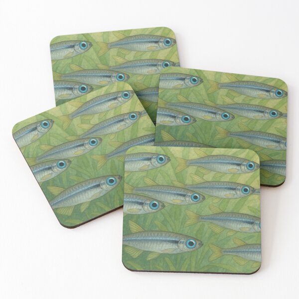 Item preview, Beautiful Norman Lampeye Killifish Shoal – Vibrant Aquatic School designed and sold by NocturnalNook.