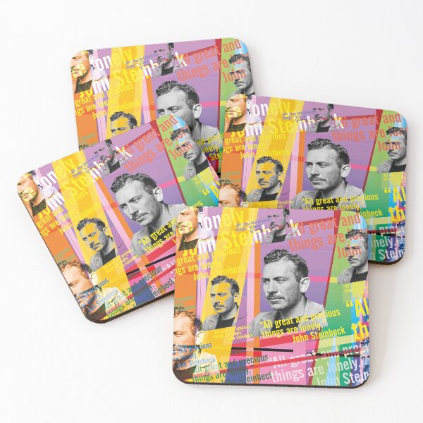 Item preview, John Steinbeck quote, All great and precious things are lonely designed and sold by Mauswohn.