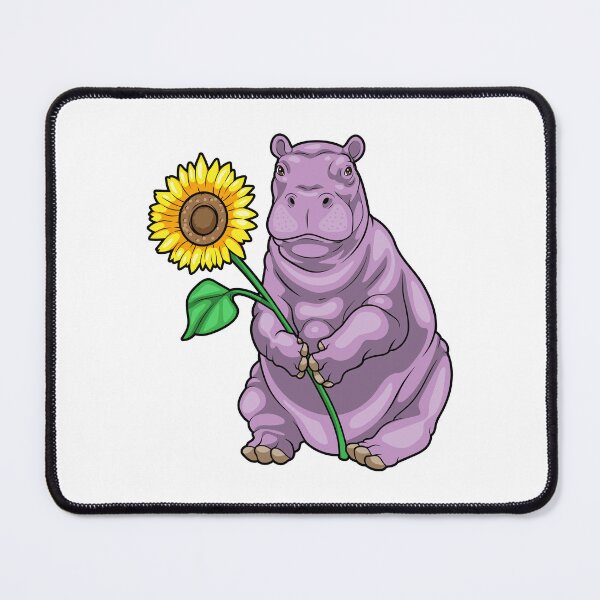 Item preview, Hippo Sunflower Flower designed and sold by Snabdesign84.