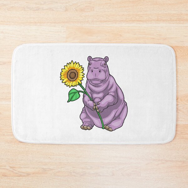 Item preview, Hippo Sunflower Flower designed and sold by Snabdesign84.