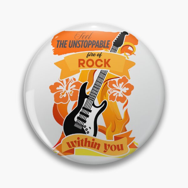 Item preview, Feel The Unstoppable Fire Of Rock Burning Guitar Passion designed and sold by SplashTastic.