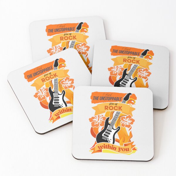 Item preview, Feel The Unstoppable Fire Of Rock Burning Guitar Passion designed and sold by SplashTastic.