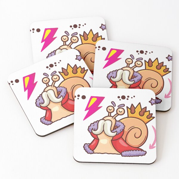 Item preview, a snail wearing a red robe and a gold crown. designed and sold by esycrazy.